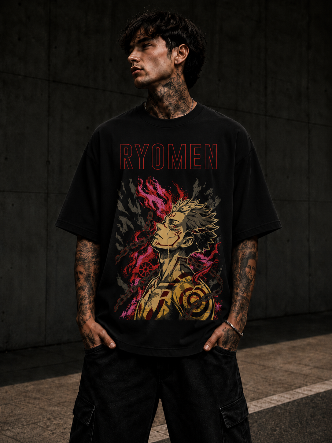 Ryomen Sukuna Oversized T-Shirt