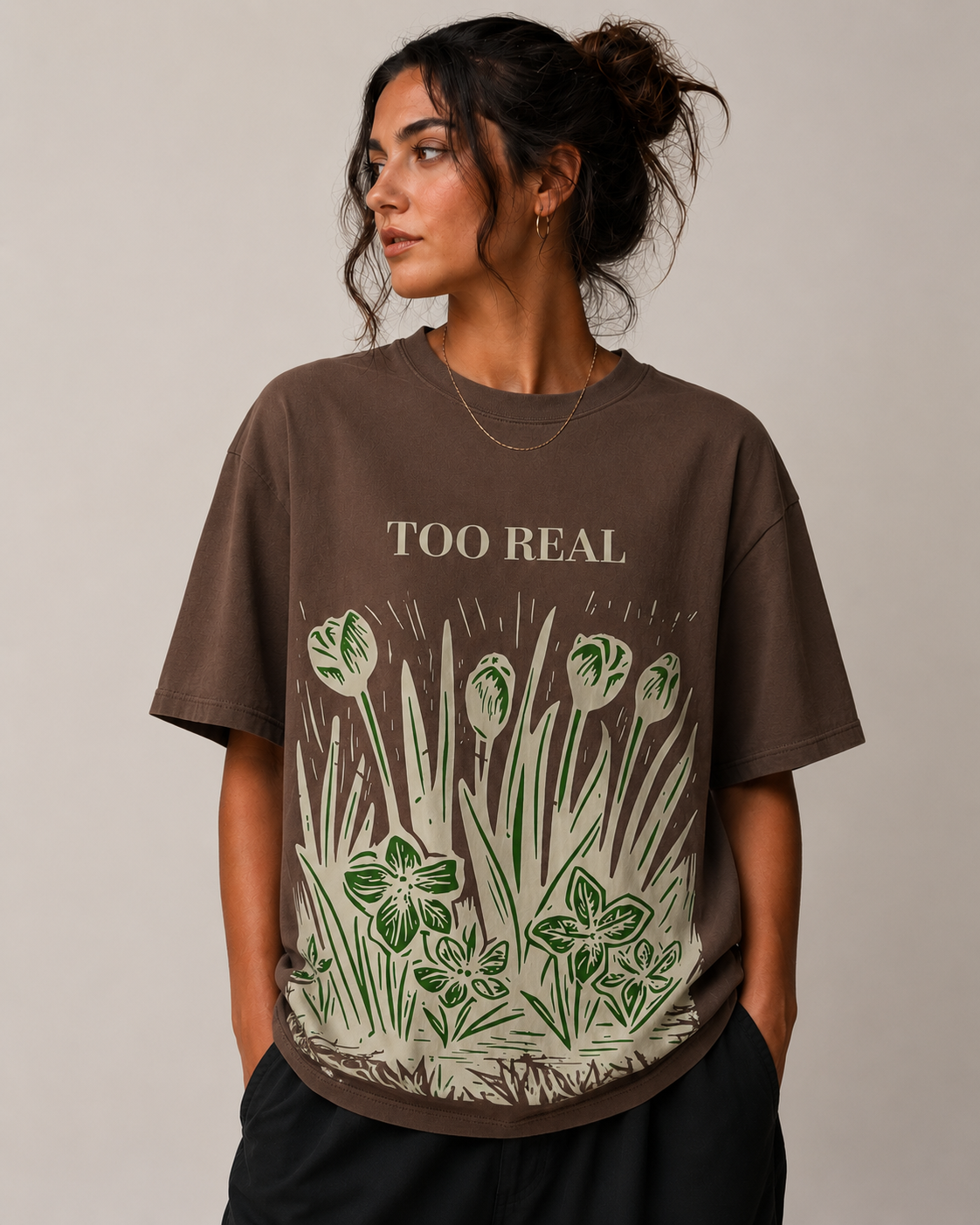 Too Real Oversized Tshirt