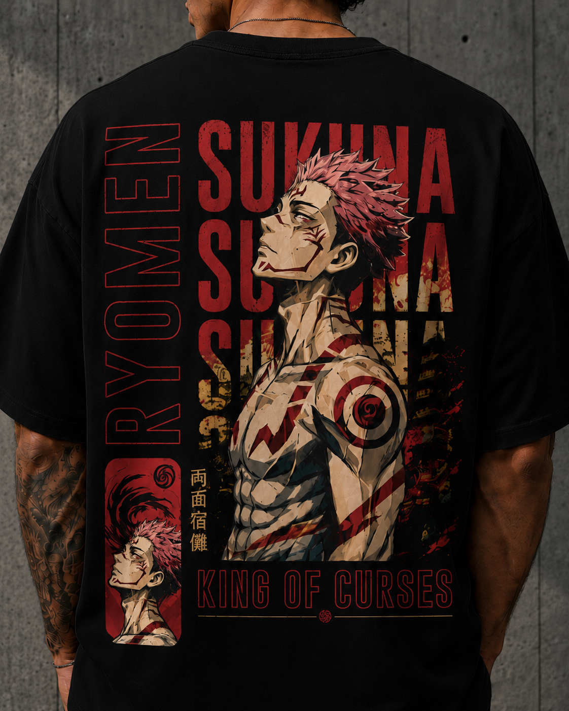 Ryomen Sukuna Oversized T-Shirt