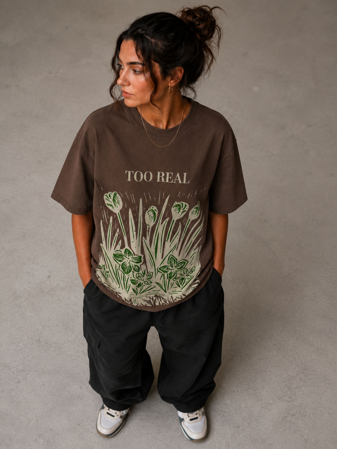Too Real Oversized Tshirt