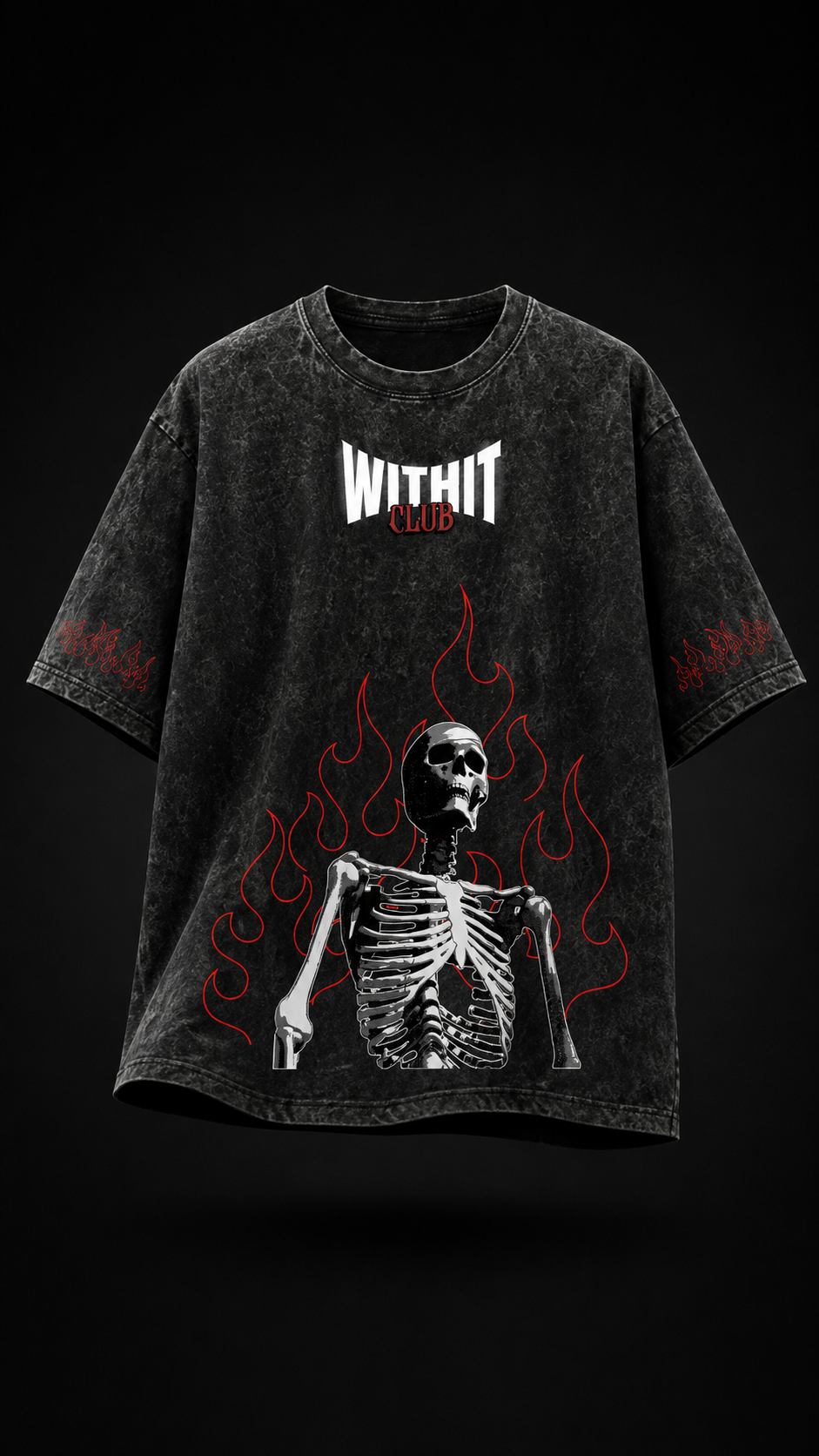 Wicked Oversized acid wash Tshirt
