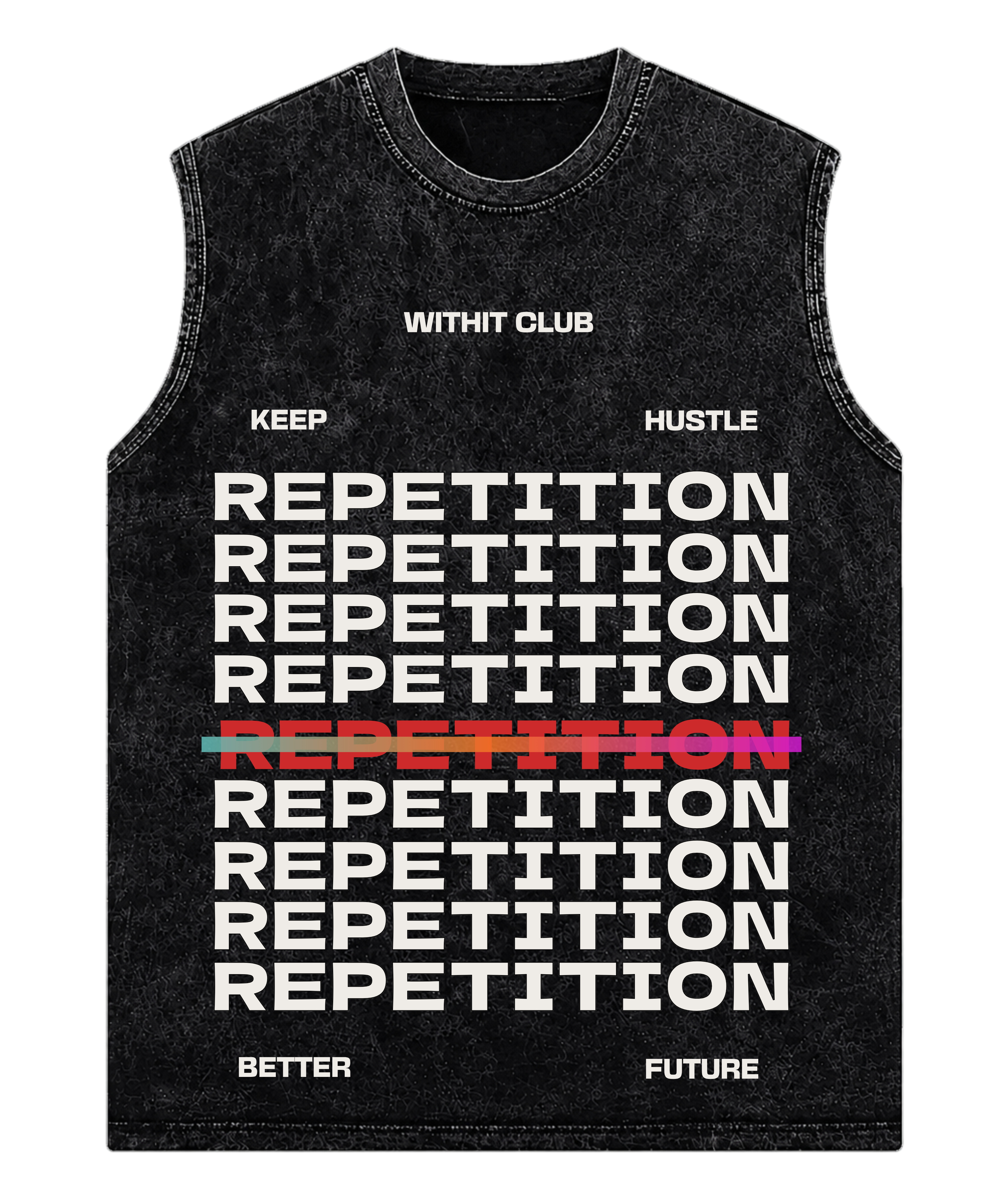 Repitition Acid wash Tank Top
