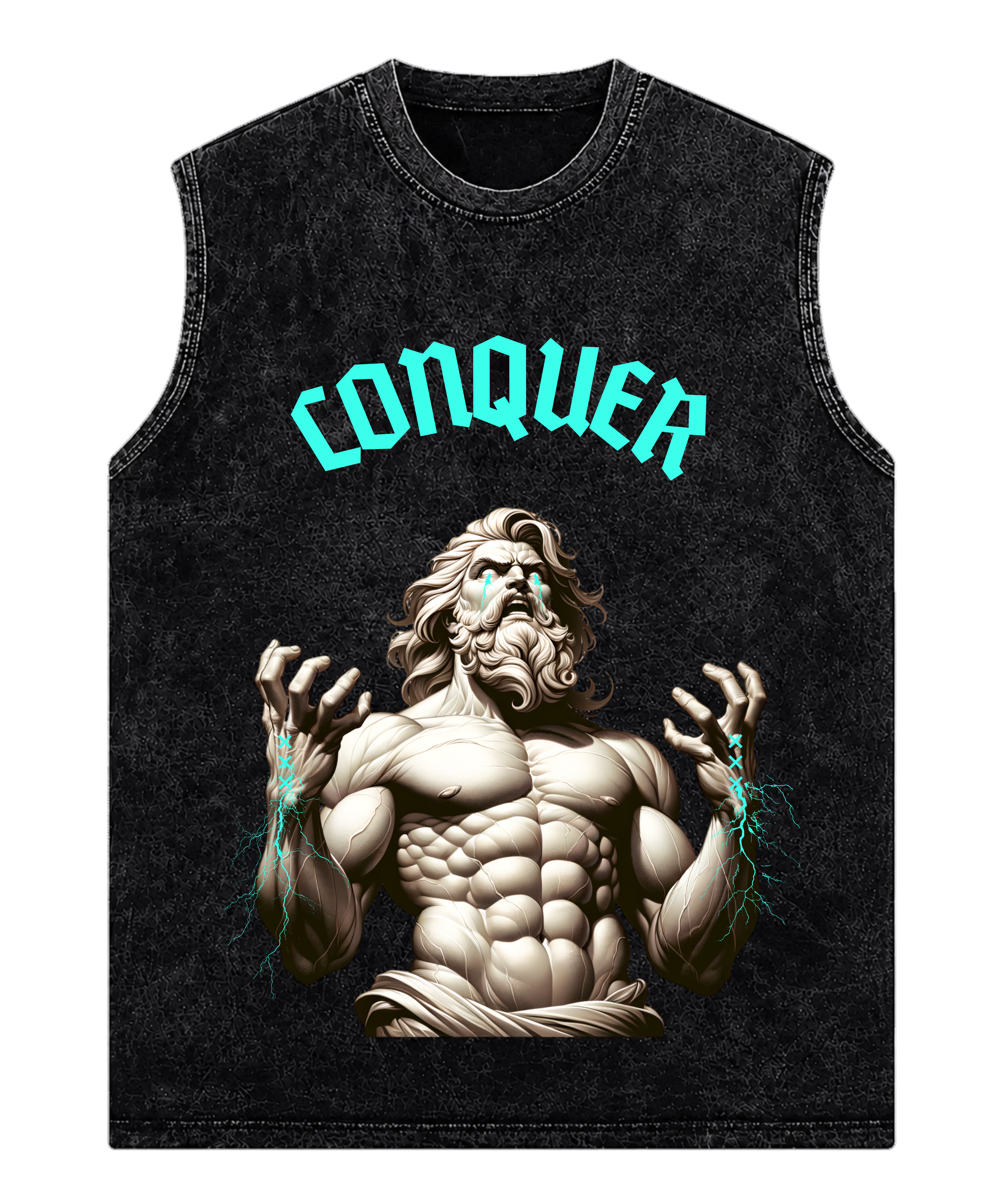 Conquer Acid Wash Tank Top